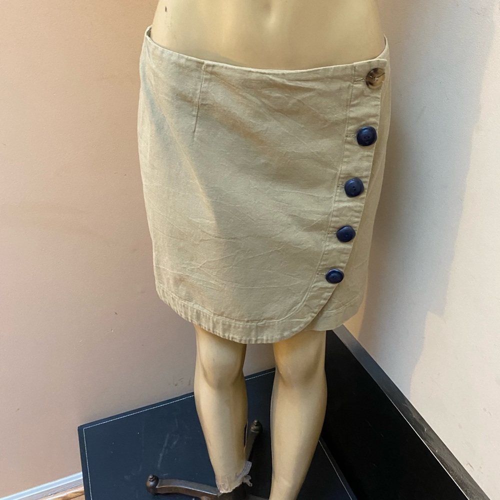 Khaki wrap skirt